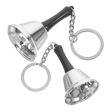 Schlüsselanhänger Für Frauen Mit Klingeln, Silber, 2