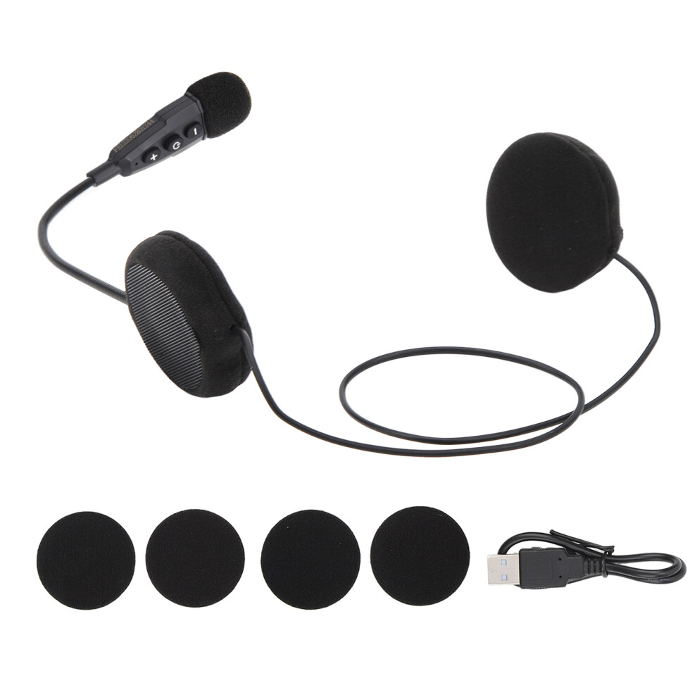 Motorcycle Helmet Bluetooth Headset, Auto Answering Call Noise Reduction Technology Rechargeable Battery Hands Free Calling Waterproof Design 9139052764347