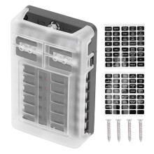 Indicatore luminoso a LED Scatola fusibili Materiale di copertura impermeabile Bus negativo Portafusibili Lama resistente alla corrosione Scatola