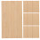 10 unidades bambú rectangular sin terminar para manualidades 10