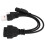 Live Engine Data Diagnostic Adapter, Canbus Compatible Motorcycle OBD Cable for Real Time Data and Error Code Erasure | High Performance | Reliable 2