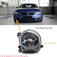 Heldere LED-mistlampen voor links en rechts, vervanging voor BMW 5-serie. LED-mistlampen voor, helderder dan gewone lampen, waterdicht en duurzaam.