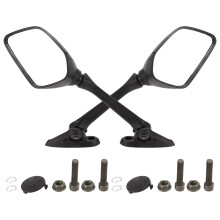 Bolle spiegels voor motorfietsen, aftermarket achteruitkijkspiegelset met superieure helderheid en brede kijkhoek, ontworpen met een glad oppervlak