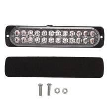 Barra luminosa stroboscopica di segnalazione ad alta visibilità, faro di emergenza, alloggiamento in alluminio ultra sottile, LED super luminosi,