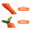 4 Piezas Mini Zanahorias Decorativas Simuladas 7