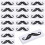 50 pegatinas depilación, para bigote y protectoras vello 9