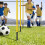 piquet porte- d'angle avec base ressort pour football 5