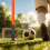 piquet porte- d'angle avec base ressort pour football 4