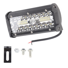 7-inch LED-lichtbalk, waterdicht en duurzaam. Eenvoudige installatie op diverse voertuigen, breed toepasbaar van vrachtwagens tot boten.