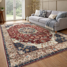 (RedTraditional, 200 X 290 cm-Living Room Rug) Extra Large Rugs Traditional Carpets for Living Room Bedroom