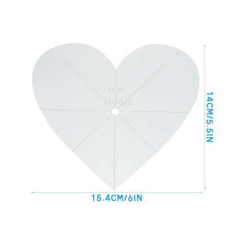 3 Pezzi In Acrilico Componibili Per Trapuntatura Forma Cuore 1
