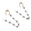 1Paio Catena Protettiva Auricolare Rame Versatile Moda Wireless 1