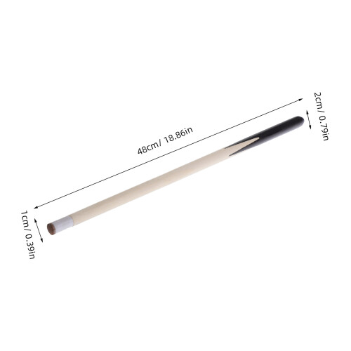 2 unidades de taco de madera para billar, cortos para pool 2