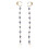 1Paio Catena Protettiva Auricolare Rame Versatile Moda Wireless 3