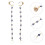 1Paio Catena Protettiva Auricolare Rame Versatile Moda Wireless 5