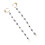 1Paio Catena Protettiva Auricolare Rame Versatile Moda Wireless 7