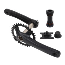 Pédalier VTT robuste avec boîtier de pédalier, plateau en alliage d'aluminium 7075 pour pignon rond 32 dents, plateau étroit/large arc-en-ciel