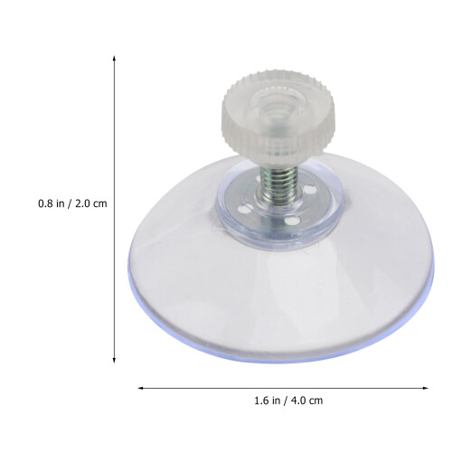 10 . ventosas transparentes con tornillo y tuerca de estanqueidad 1
