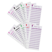 Kolorowych Kart Papierowych Do Budżetu A6 Biuro Dom Podróż