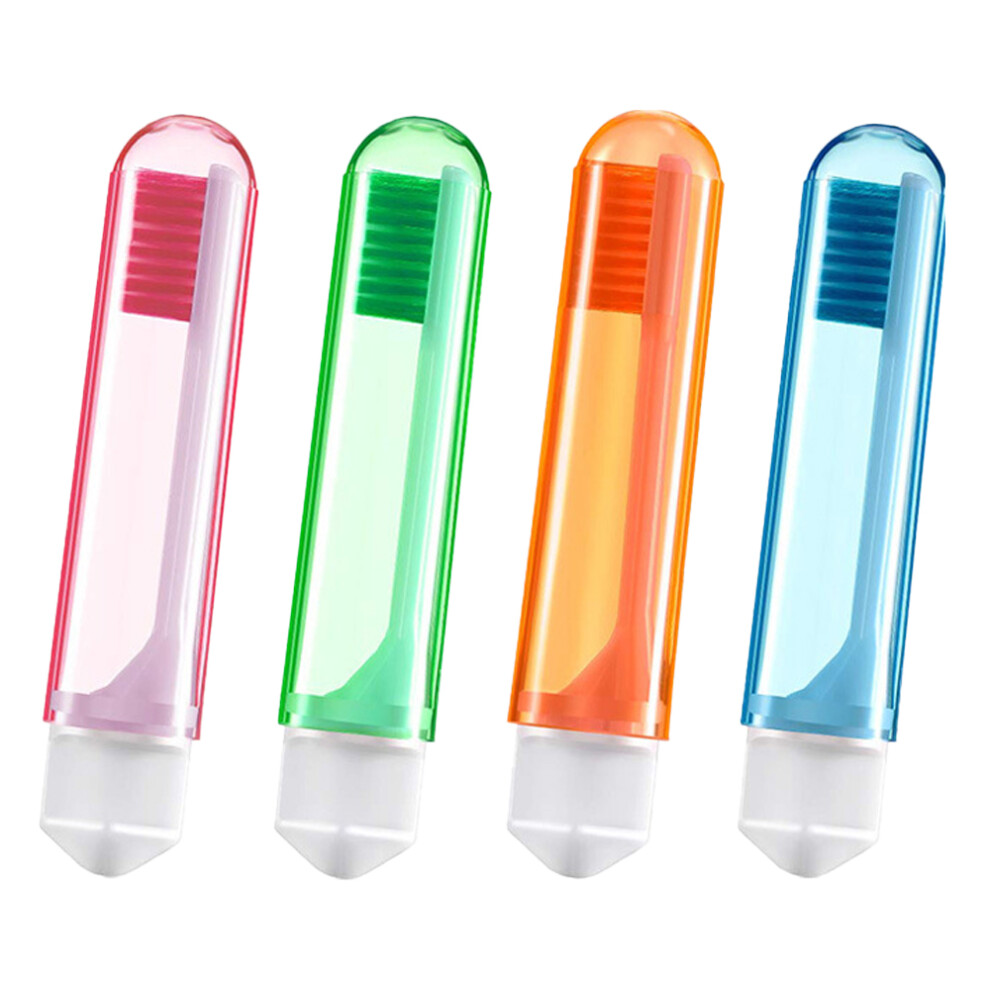 Folding Mini Toothbrush for Travel Size Oral Care, Travel Toothbrush with Soft Bristles for Gentle Hygiene, Individually Wrapped with Ventilated Tooth