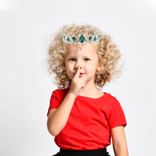 tiara de cristal com para noiva, base prateada e 2