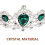 tiara de cristal com para noiva, base prateada e 7