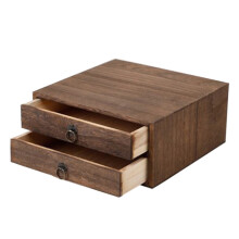 Juego De Caja De Té Alta Calidad, Cajón Vintage, Madera, Para Pu'Er