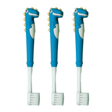 Children's Toothbrush With Dinosaur Theme, Soft Nylon Bristles Ensure Gentle But Effective Cleaning, Ergonomic Design For Easy Handling By Toddlers (P