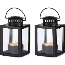 Lanterne dal design vintage senza tempo, a LED ad energia solare per un'illuminazione efficiente dal punto di vista energetico, resistenti alle