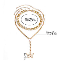 Strassketting voor dames: elegante gelaagde choker met sprankelend sieradendesign, verstelbare ketting en een subtiele retro hanger van legering voor