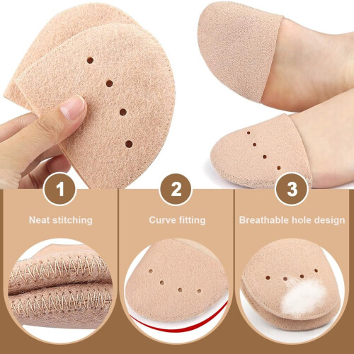 Ballet Toe Pads Toe Protector Toe Protector for Pointe Shoes and  Heels (S) 2