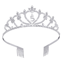 Rhinestone Kinder Verjaardagskroon Tiara Voor 5-Jarige