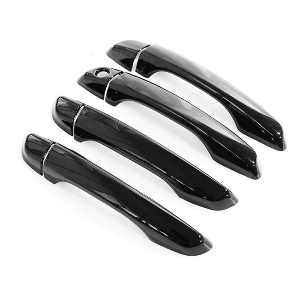 Car Door Handle Covers Abs Chrome Trim For Opel Grandland X 20172021 Scratch Protection Black 9365049477741