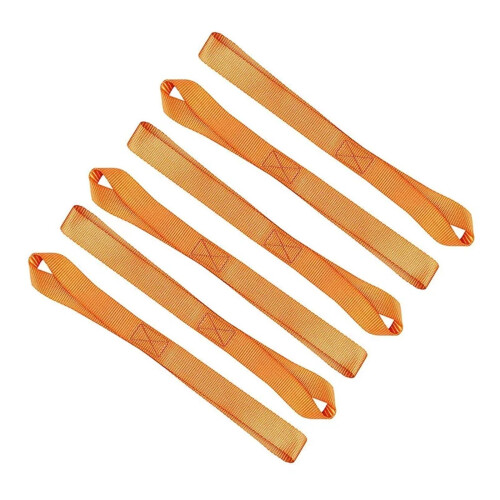 Tie Down Straps Set 6pcs Soft Loop for Cargo ATV UTV Motorcycles 40.5cm (Oranje)