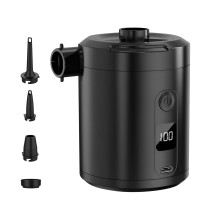 Portable Air Pump 5200mAh Small Air Pump, Quick Inflator Deflator for Inflatables Black