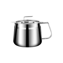 Ergonomic Oil Filter Pot Stainless Steel-short bill 1200ML