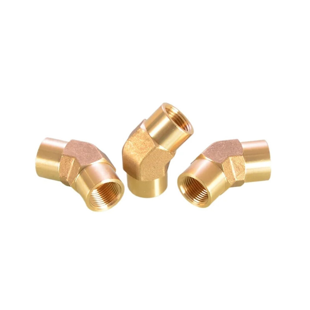 1/8 Inch Bsp Female Elbow Brass Pipe Fitting 45 Leak Connector For Plumbing 9426802982831