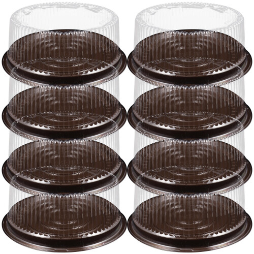 20 . cajas plástico 20 cm transparentes desechables para pasteles