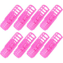 juego de 8 doble plástico rosa con fijación automática
