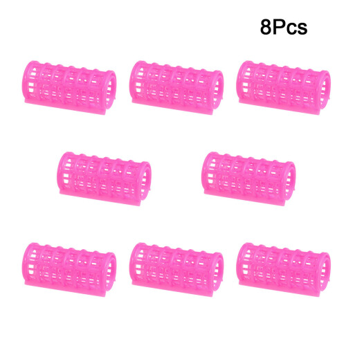 juego de 8 doble plástico rosa con fijación automática 2