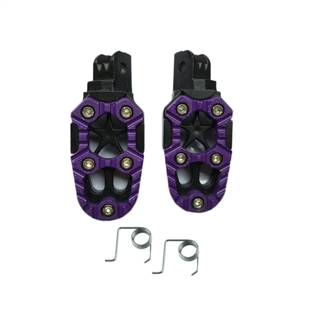 Cnc Wide Fat Footpegs Universal 8Mm Foot Pegs For Motorcycle Dirt Pit Bike Cnc Wide Motorcycle Footrest Pedal (Color : Pl) 9365049477901