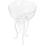 Creative jellyfish-shaped wine goblet for pub use, transparent glass 1