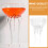 Creative jellyfish-shaped wine goblet for pub use, transparent glass 10