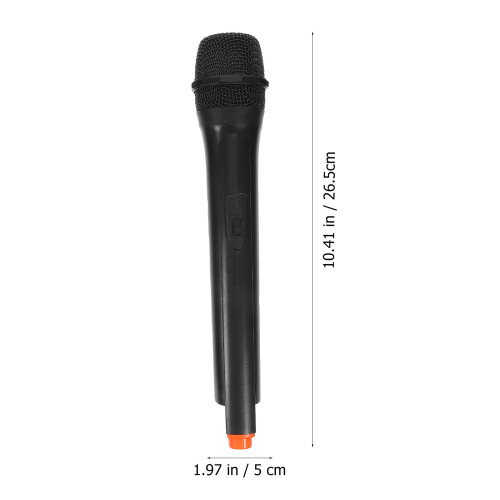 2Pièces Microphone Jouet Noir Simulation Pour Enfants 2