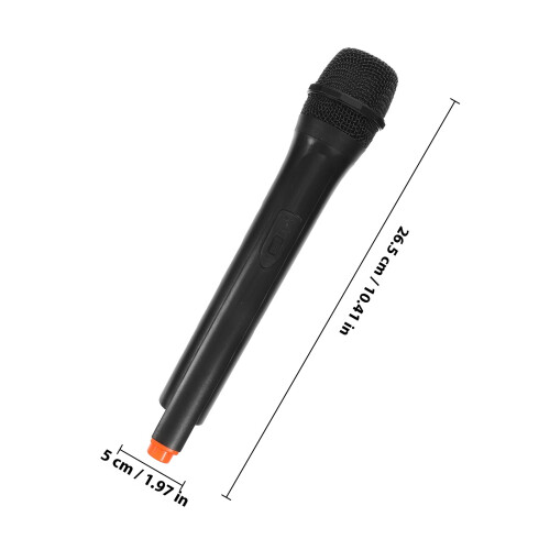 2Pièces Microphone Jouet Noir Simulation Pour Enfants 1
