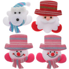 4 Kerst Broche Lichtgevende Badge