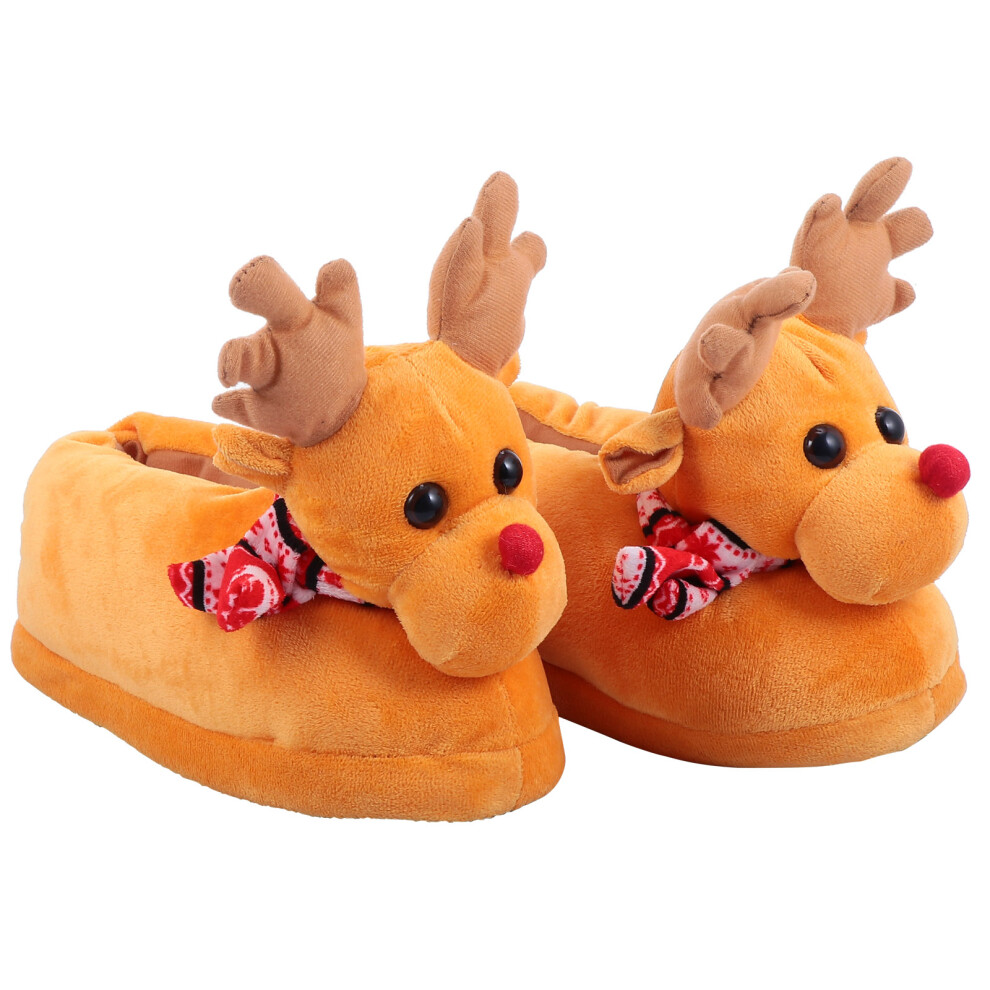 1Paio Soffici Natalizie Tessuto Arancione Uso Casa