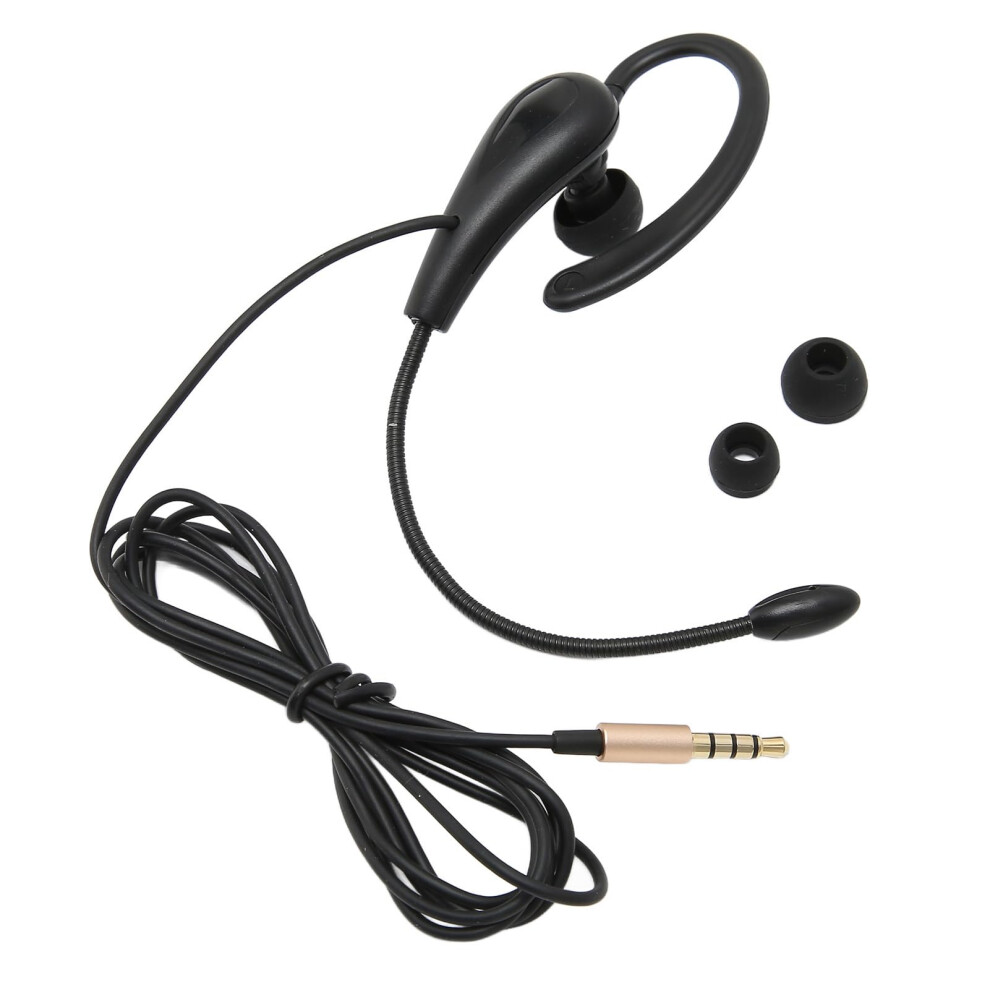 Call Center Headset Single Ear 3.5Mm With Noise Cancelling Microphone For Pc Mobile And Skype 9365049478502