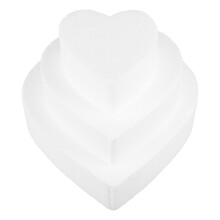 3 hartvormige schuimcake modellen voor decoratie en DIY
