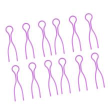30Pcs Purple Thread Roller Clamp Plastic Bobbin Clips for Sewing Use